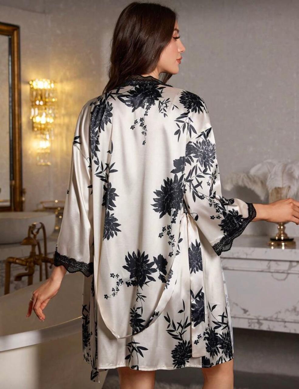 Conjunto Robe e Camisola